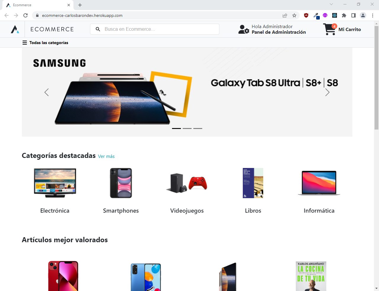 Proyecto E-commerce Full Stack (Node, React, MongoDB)